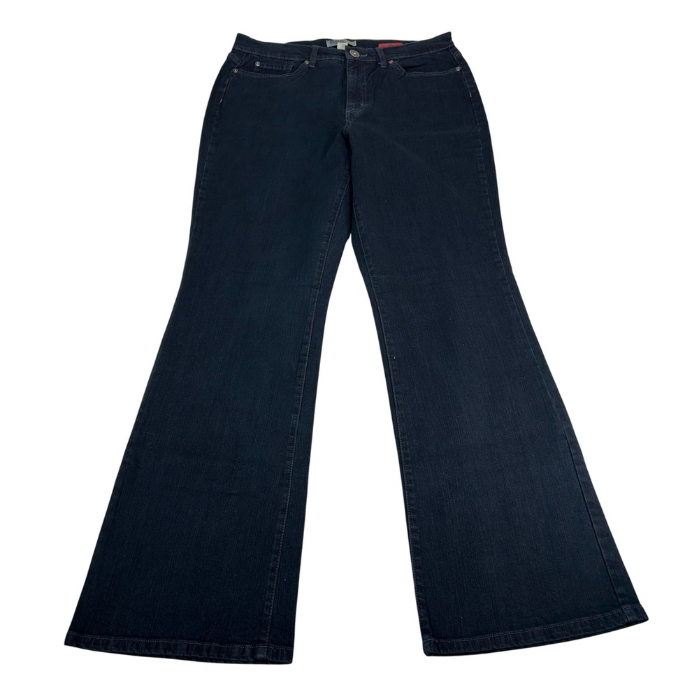 Jeanstar Elle Jean Womens 14 Shadow Dark Wash Bootcut Stretch Denim Jeans NEW
